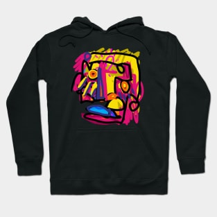 colorful face Hoodie